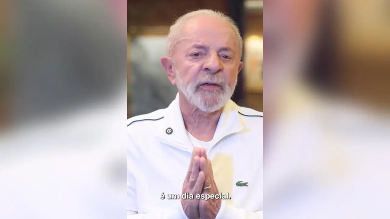 O presidente Luiz Inácio Lula da Silva em mensagem de Dia das Mães – Foto: Reprodução