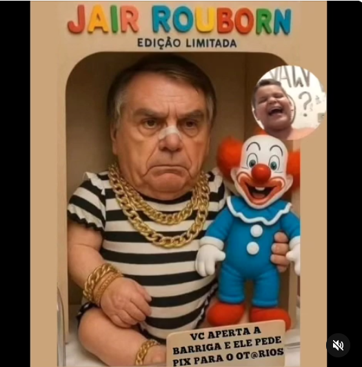 Jair Bolsonaro foi satirizado nas redes sociais