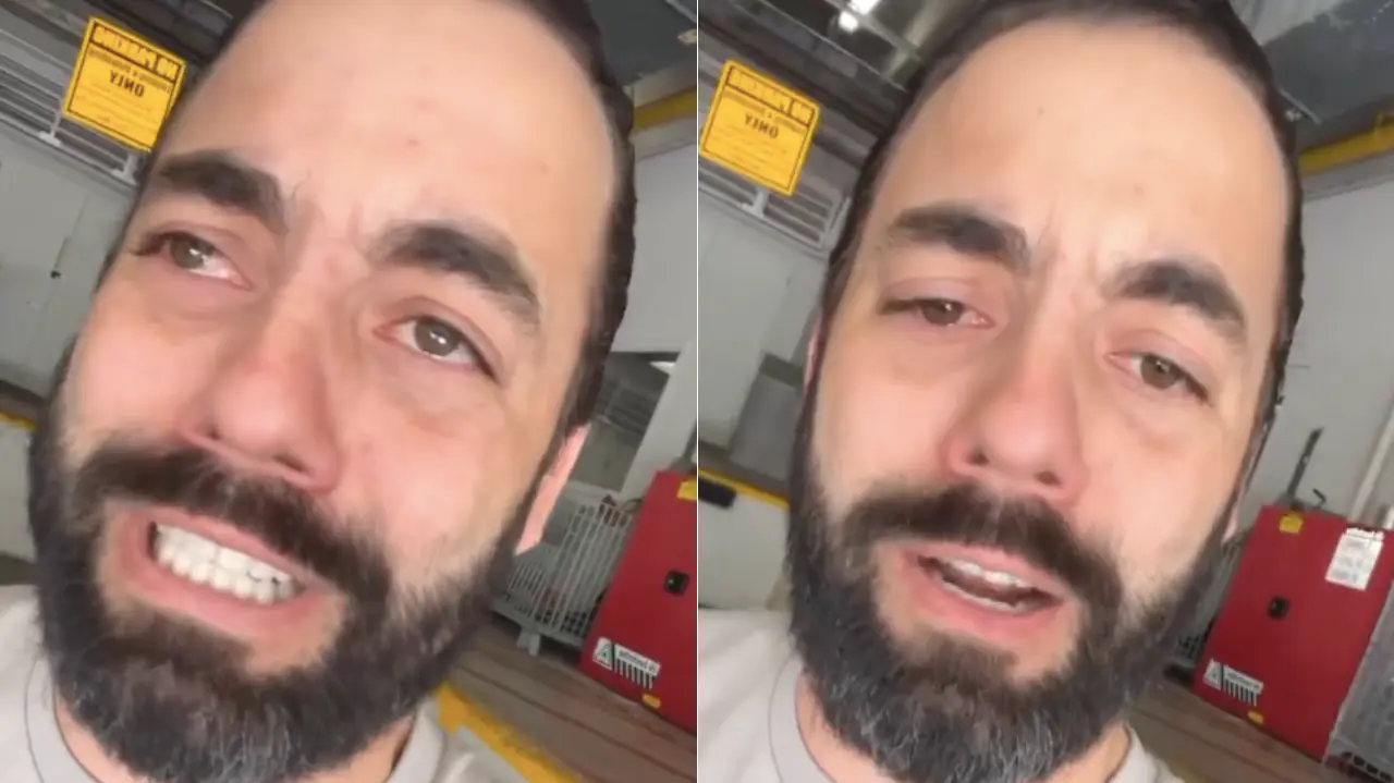 Esdras de Souza em vídeo pede pela ajuda de Eduardo Bolsonaro. Foto: Reprodução