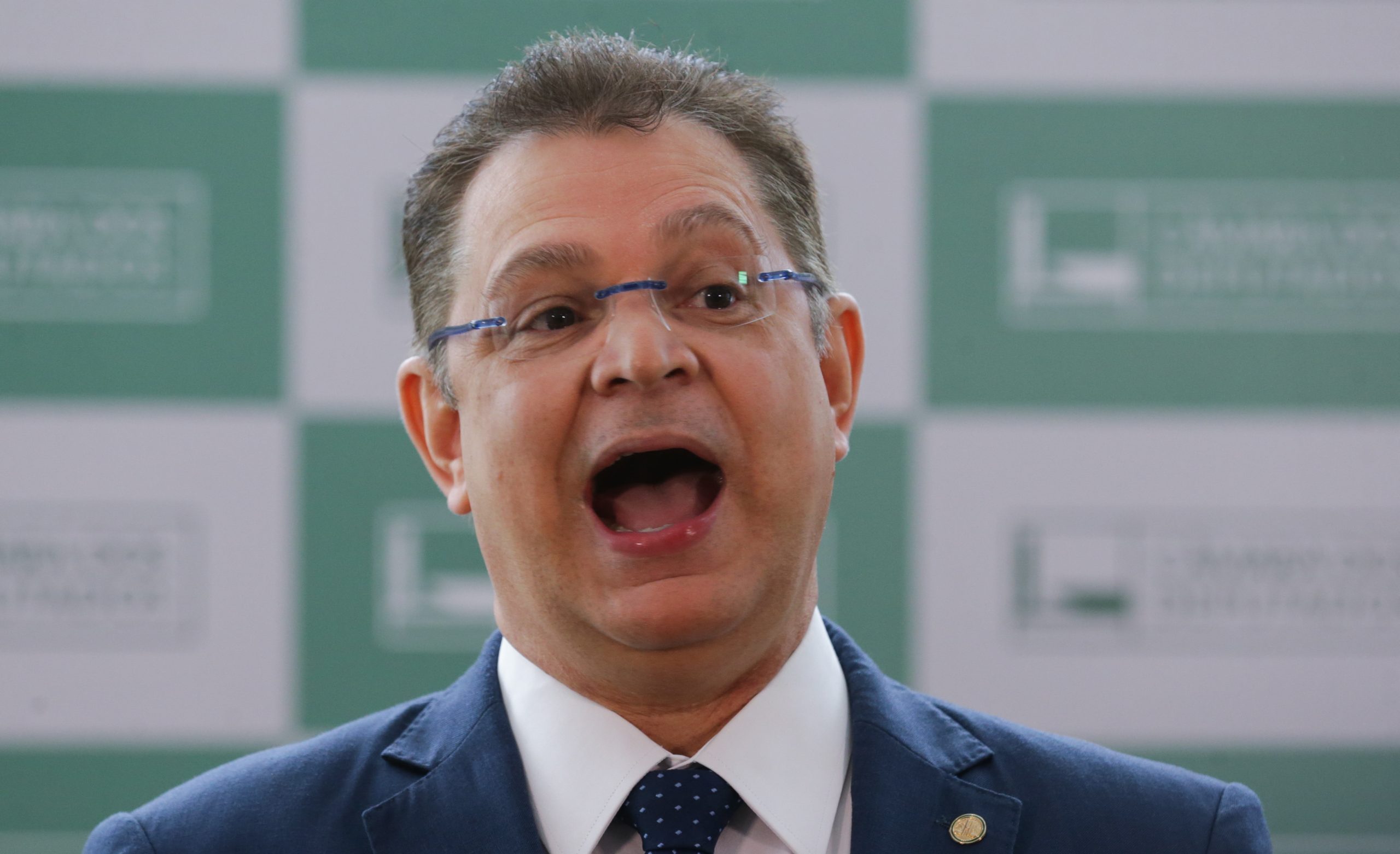 Deputado Sóstenes Cavalcante durante coletiva a imprensa no salão verde da Câmara dos Deputados. Foto Lula Marques/ Agência Brasil