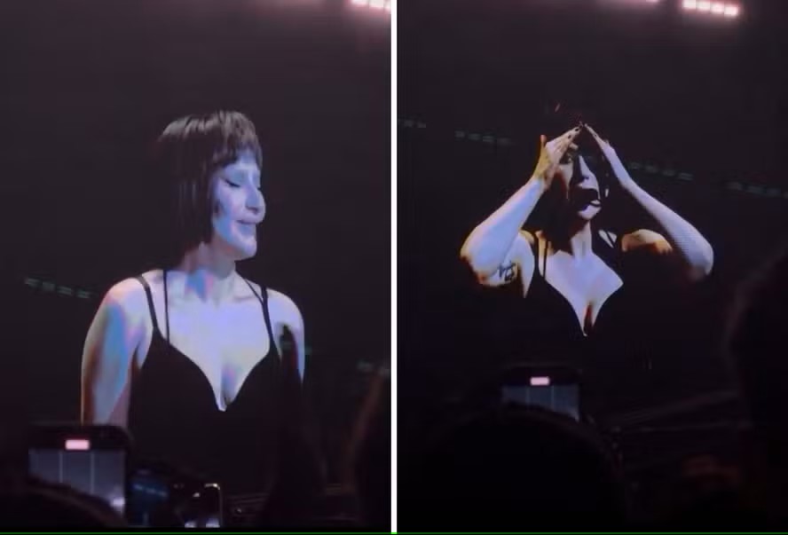 Lady Gaga se emocionou e foi às lágrimas