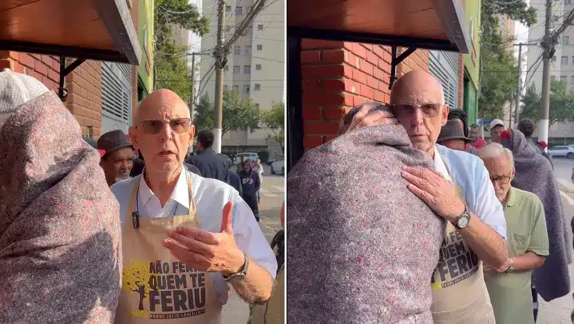 Padre Júlio Lancellotti desmente autoridades sobre o “problema resolvido” na cracolândia. Foto: Reprodução