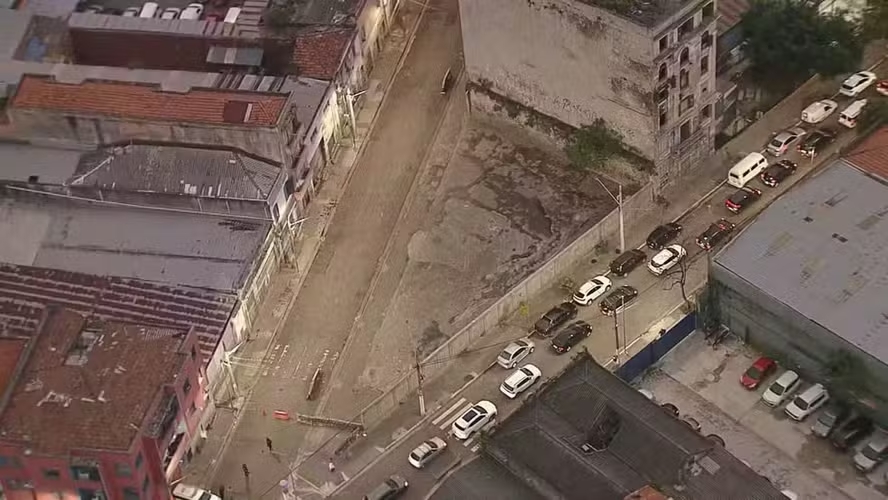 Principal ponto de concentração de usuários de drogas na Cracolândia, está vazio há pelo menos dois dias — Foto: Reprodução/TV Globo