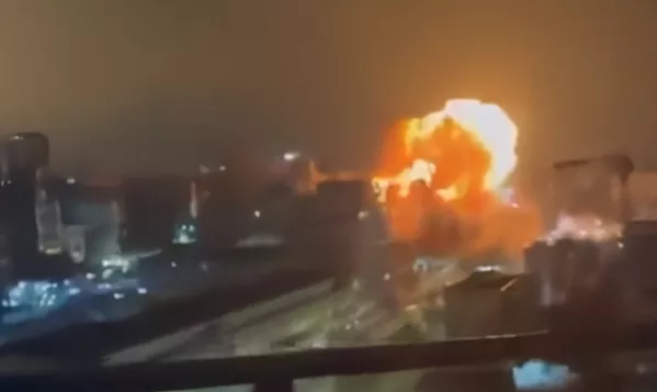 Explosões registradas em Tel Aviv, em Israel - 14/06/2025 (Foto: Reprodução/X)