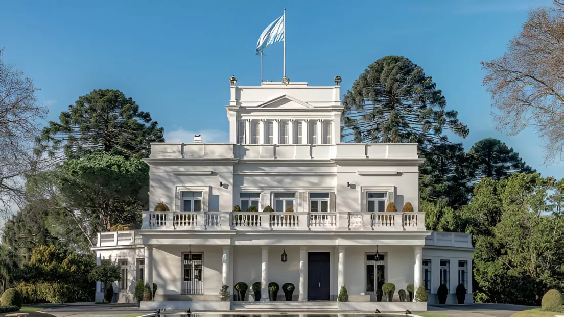 Residência oficial do presidente Argentino, em Buenos Aires - 23/06/2025 (Foto: Divulgação/PR da Argentina)
