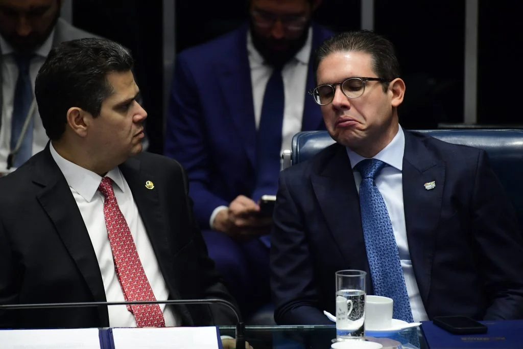 O presidente do Senado, Davi Alcolumbre (União-AP), e o presidente da Câmara, Hugo Motta (Republicanos-PB). Foto: Saulo Cruz/Agência Senado