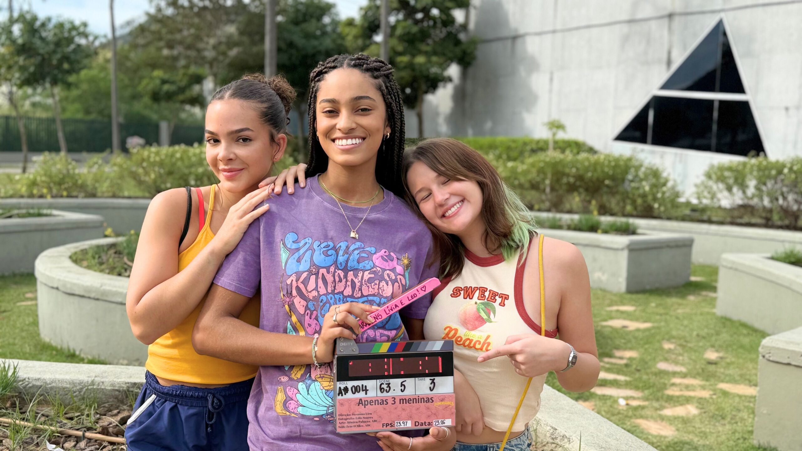 Mel Maia, Lívia Silva e Leticia Braga. Foto: Rodrigo Montenegro