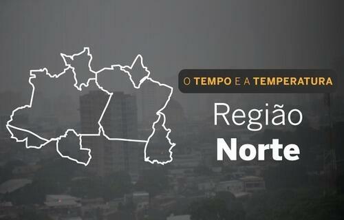 PREVISÃO DO TEMPO: Norte terá pancadas de chuva, nesta terça-feira (10)