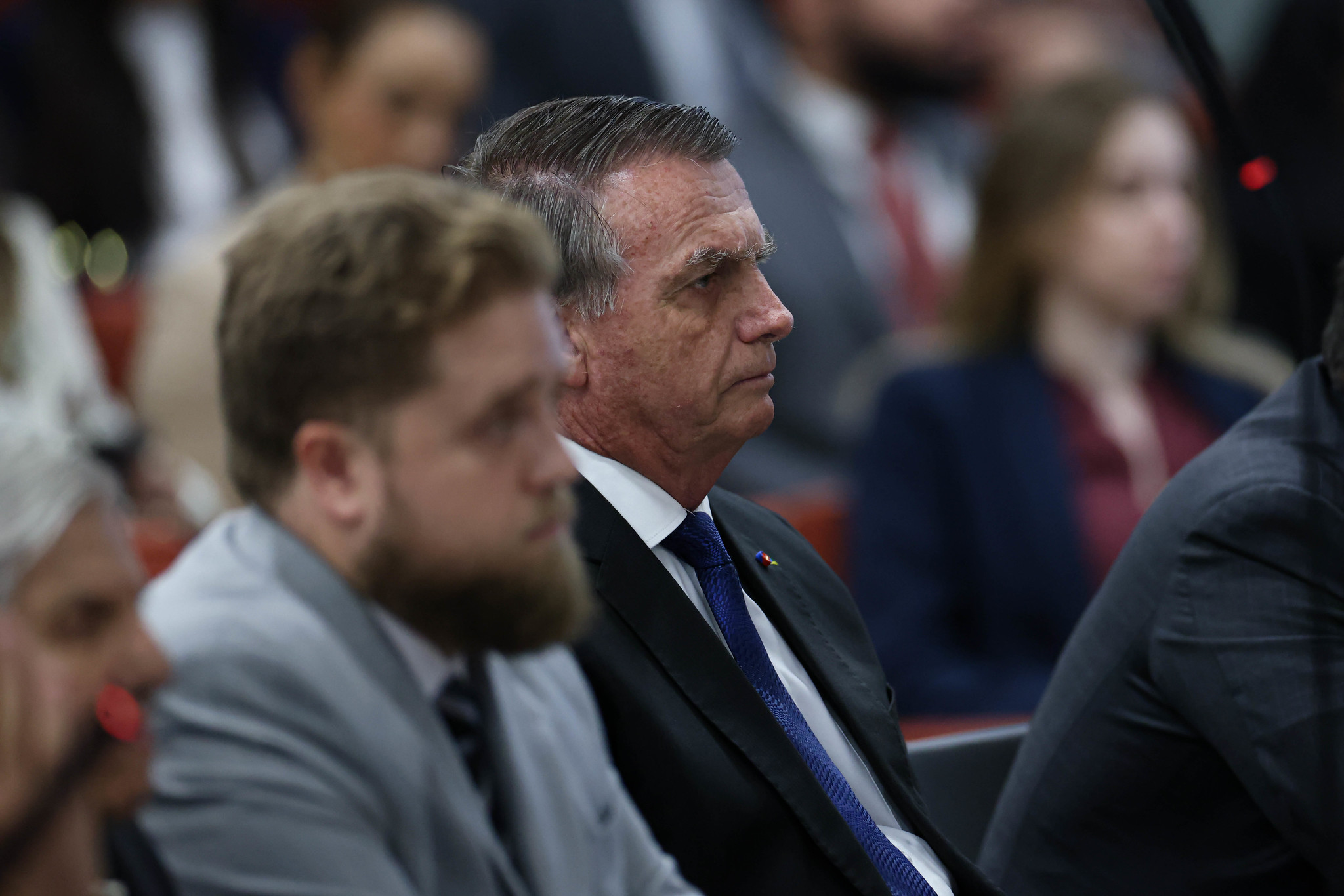 Jair Bolsonaro no nterrogatórios dos réus da Ação Penal (AP) 2668 no STF foto Gustavo Moreno STF