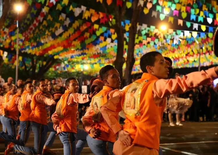 Apresentação da Quadrilha Junina, Formiga da Roça, em Brasília, durante o Campeonato Brasileiro de Quadrilhas Juninas, também conhecido como Brasileirão de Quadrilhas. - Marcello Casal Jr/Agência Brasil
