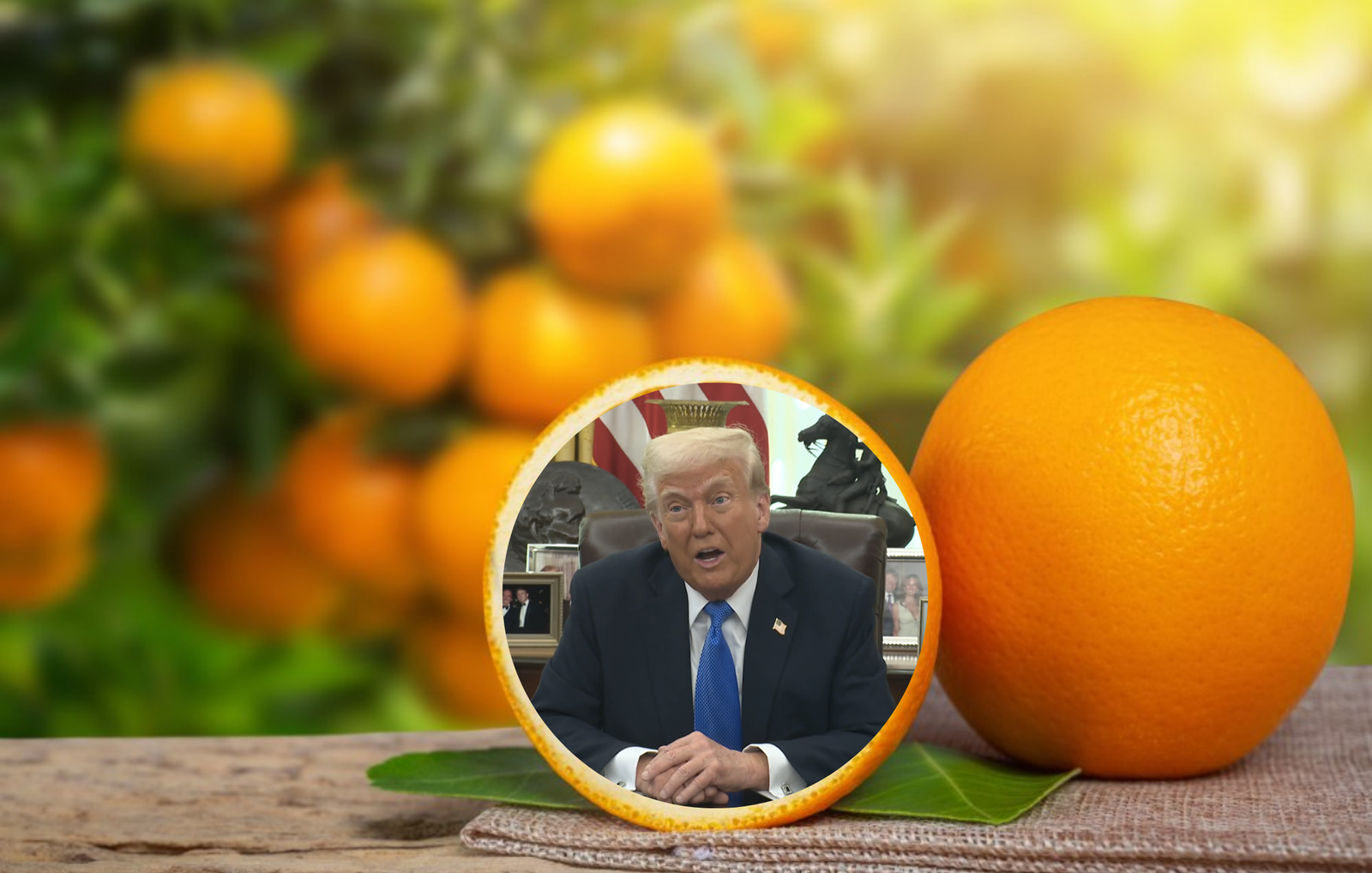 Empresa dos EUA processa Trump por tarifa contra o suco brasileiro. Justiça contesta medida que ameaça consumidor e ignora leis comerciais.