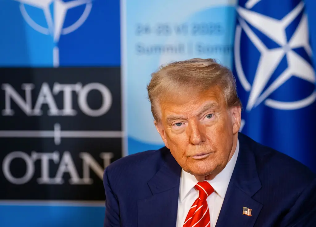 O presidente dos EUA, Donald Trump, durante a Cúpula da OTAN em Haia. (Foto: Martijn Beekman / NATO North Atlantic Treaty Organization)