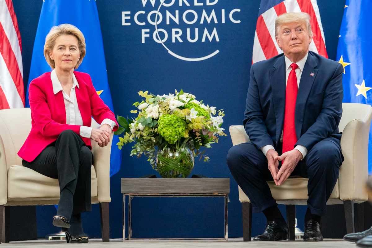 Ursula von der Leyen e Donald Trump
