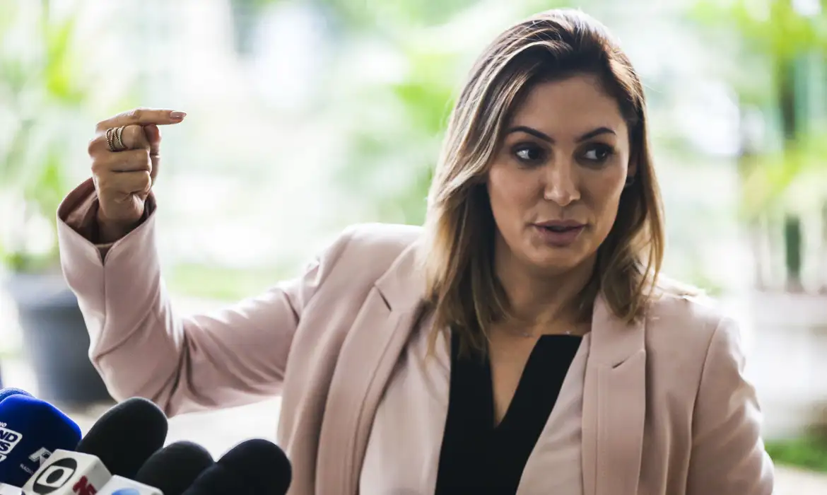 Michelle Bolsonaro - © José Cruz/Agência Brasil