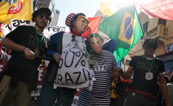 Protesto da na 25 de Março - Imagem Reprodução