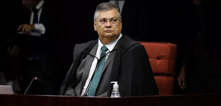 Ministro Flávio Dino durante a sessão da Primeira Turma do STF (Foto: Gustavo Moreno/SCO/STF)