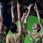 Duda Arakaki, Nicole Pircio, Sofia Madeira, Maria Paula Caminha e Mariana Gonçalves (Foto: Ivan Carvalho/CBG)