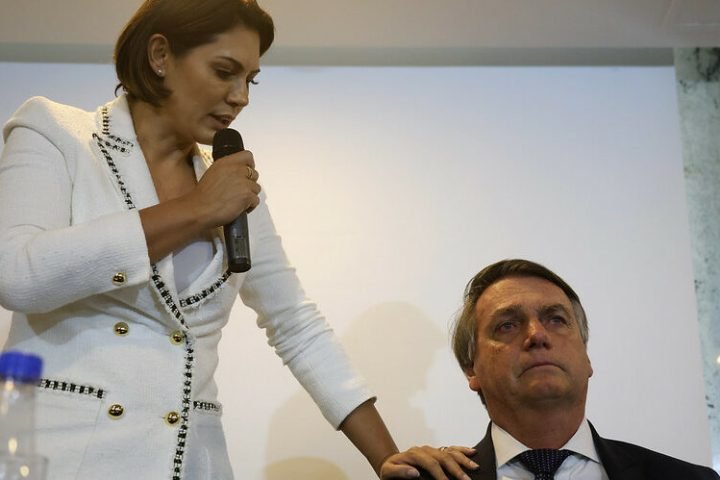 Michelle e Jair Bolsonaro - Foto.: Beto Barata/ PL