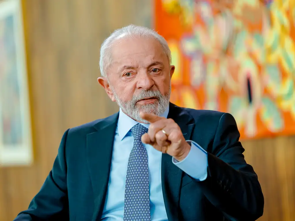 Presidente da República, Luiz Inácio Lula da Silva, durante entrevista no Palácio da Alvorada. Foto: Ricardo Stuckert/PR