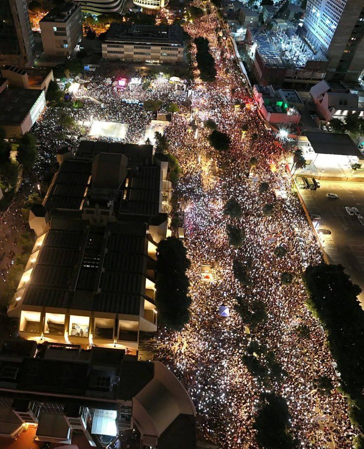 Protestos em Israel - Foto: Reprodução @QudsNen