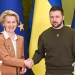 Ursula Von der Leyen e Volodymyr Zelenskyy