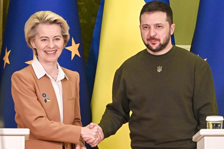 Ursula Von der Leyen e Volodymyr Zelenskyy