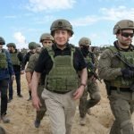 O primeiro-ministro Benjamin Netanyahu no Corredor Netzer em Gaza.Foto Ma'ayan Tuaf