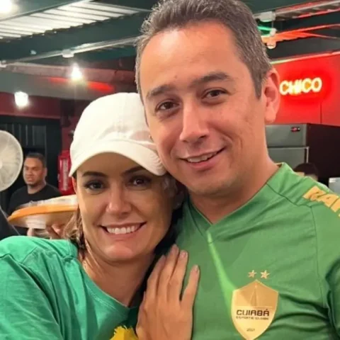 A ex-primeira-dama Michelle Bolsonaro e seu irmão, Eduardo Torres. Foto: Reprodução