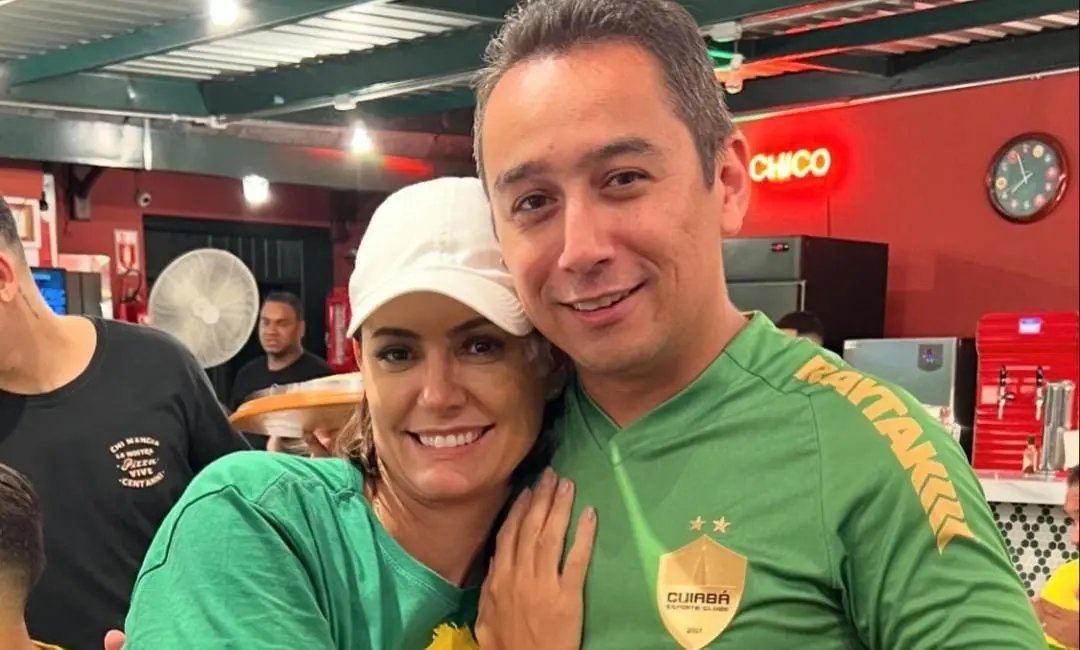 A ex-primeira-dama Michelle Bolsonaro e seu irmão, Eduardo Torres. Foto: Reprodução
