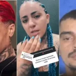 O rapper Oruam, Diaba Loira e o traficante Doca — Foto: Reprodução