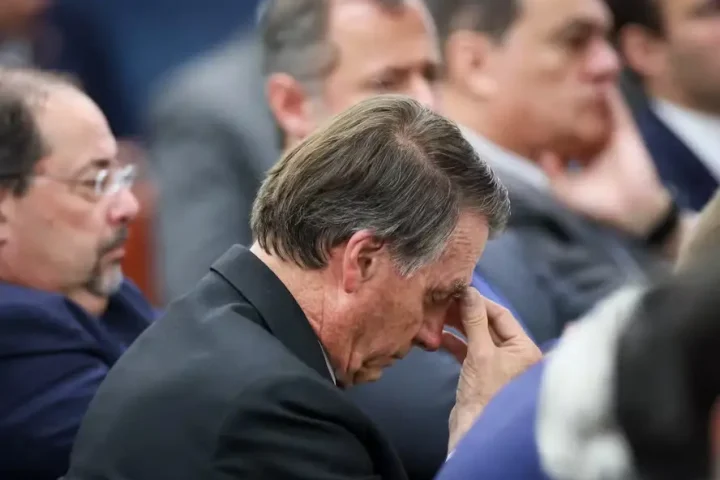 Jair Bolsonaro, ex-presidente e réu por tentativa de golpe de Estado. Foto: Gustavo Moreno/STF