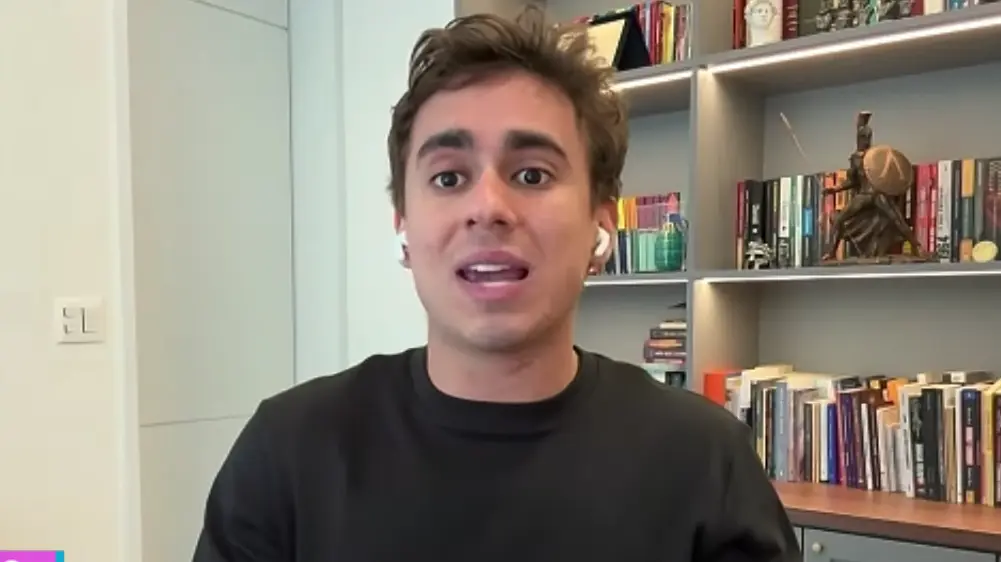 Nikolas Ferreira em entrevista ao “Pânico Jovem Pan”. Foto: reprodução