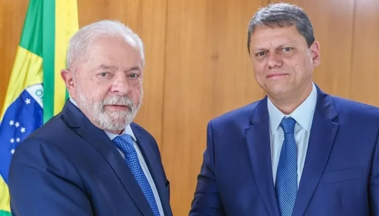 O presidente Lula e o governador de São Paulo, Tarcísio de Freitas (Republicanos). Foto: Ricardo Stuckert/PR