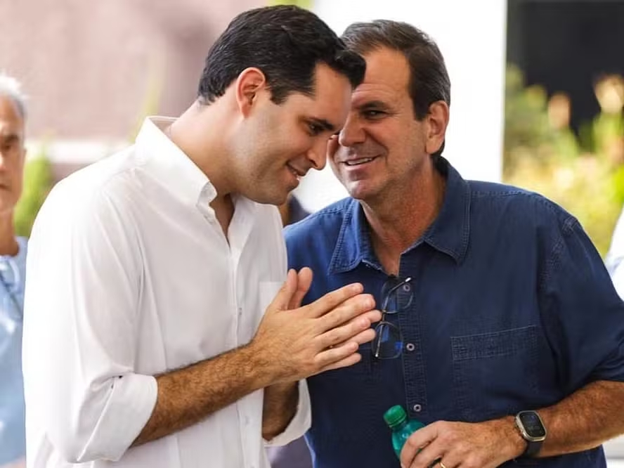 Eduardo Cavaliere e o prefeito Eduardo Paes — Foto: Reprodução/nstagram