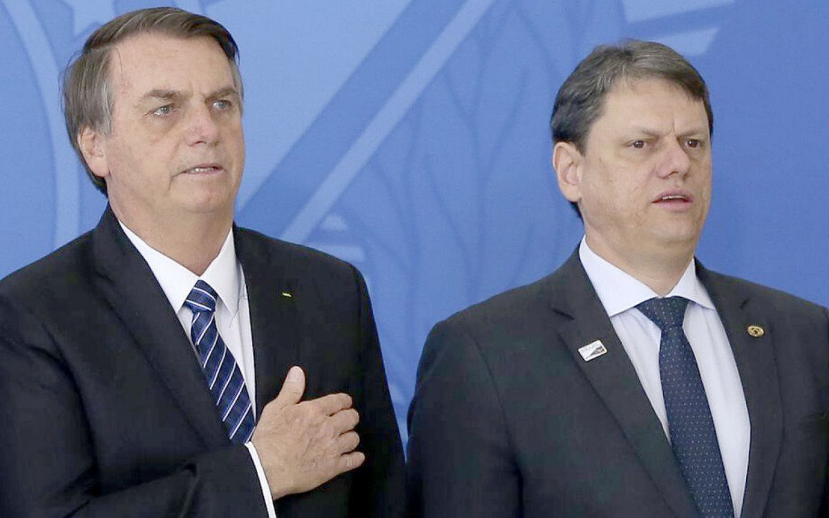 Jair Bolsonaro e Tarcísio de Freitas - Foto: Agência Brasil