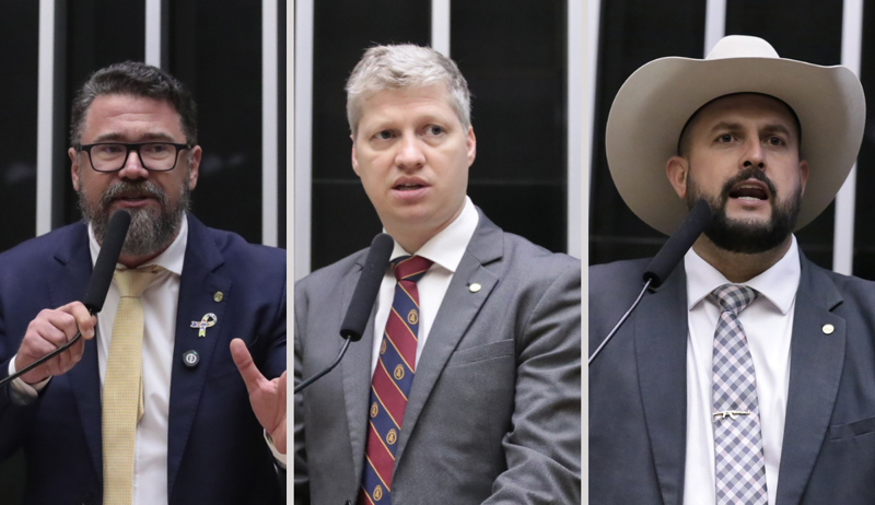 Os três deputados são acusados de violar o Código de Ética Parlamentar durante o motim em agosto - Foto: Bruno Spada/Kayo Magalhães/Câmara dos Deputados