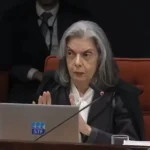 A ministra Cármen Lúcia durante o julgamento da trama golpista nesta terça (2). Foto: Reprodução/TV Justiça