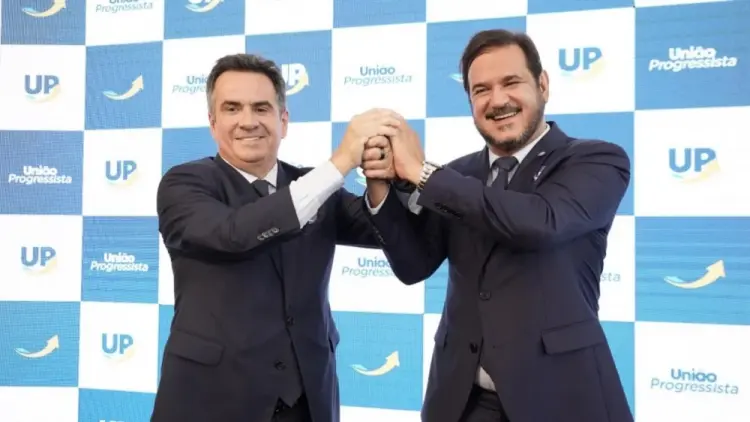 Ciro Nogueira, presidente do PP, e Antonio Rueda, do União Brasil. Foto: reprodução