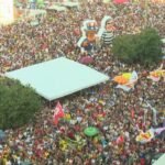 Multidão lota a Praia de Copacabana em ato contra a PEC da Blindagem e Projeto da Anistia — Foto: Reprodução / TV Globo