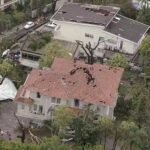 Estragos causados pelo temporal no Pacaembu, em SP — Foto: Reprodução/TV Globo