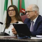 Ministro do STF Edson Fachin e a filha Melina Fachin Reprodução/Redes sociais
