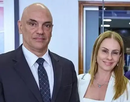 Alexandre de Moraes e sua esposa - Foto: Divulgação