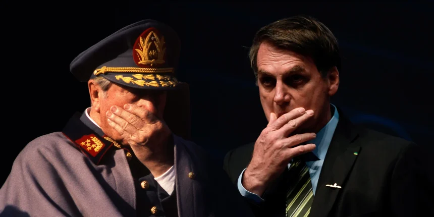 ‘Dia histórico’: 11 de setembro, a condenação de Bolsonaro e a coincidência com Pinochet | Diário Carioca Augusto Pinochet e Jair Bolsonaro - Reprodução Youtube