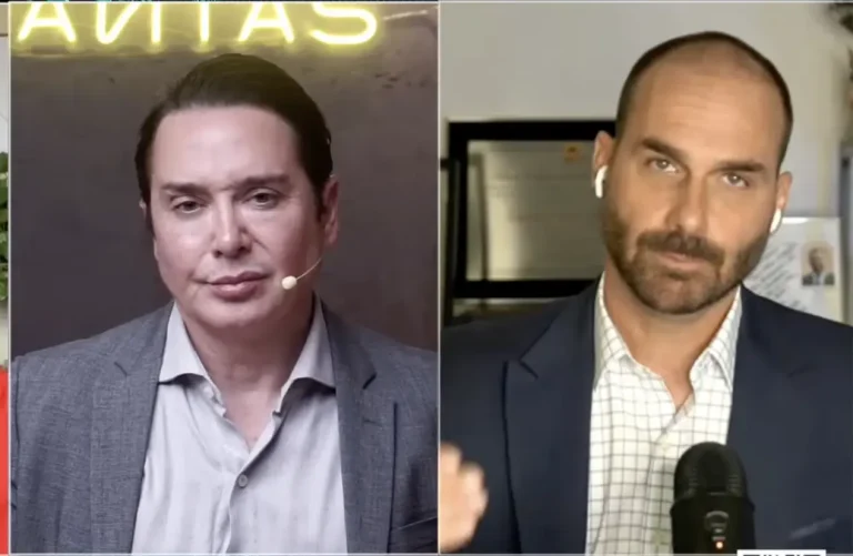 Cláudio Dantas e Eduardo Bolsonaro