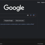 © Print da página principal do Google