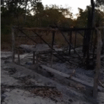 Vídeo denuncia a queima de casas coberta de taipa usada pelos agricultores familiares da Vila Borges na safra de bacuri. Imagem: rede social