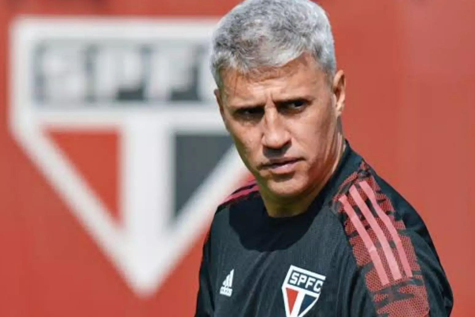 Foto: Hernán Crespo durante treino no São Paulo ( Divulgação/ São Paulo)