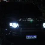Carro modelo Land Rover Defender, avaliado em cerca de R$ 800 mil, que pertencia à modelo Gracyanne Barbosa e foi levado por criminosos durante um assalto na Barra da Tijuca, no Rio de Janeiro – Foto: Reprodução