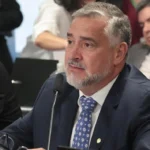 O deputado federal Paulo Pimenta (PT-RS) na CPMI do INSS, nesta segunda (20). Foto: Reprodução