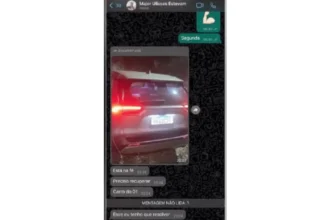 Major da PM pediu ajuda a traficante da Penha para recuperar carro roubado | Diário Carioca Troca de mensagens obtida pelos investigadores | Reprodução